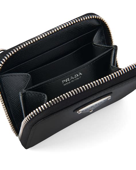 prada saffiano card holder